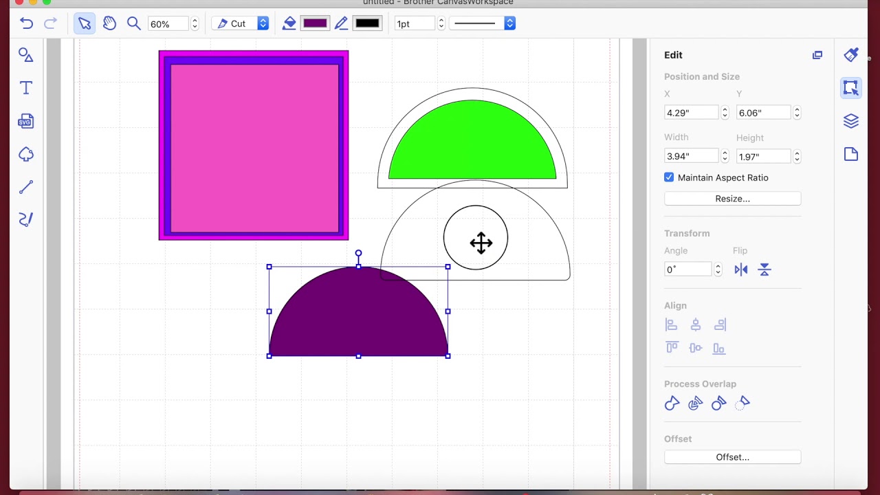 brother scan n cut tutorials lesson 2