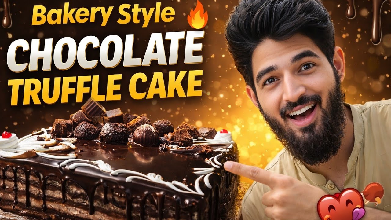 Chocolate Truffle Cake Recipe | Full Bakery Method 😋
