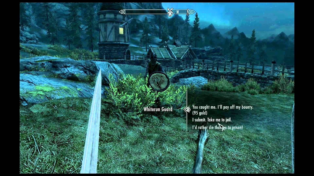 The Elder Scrolls V: Skyrim How to Clear a bounty and escape Jail!