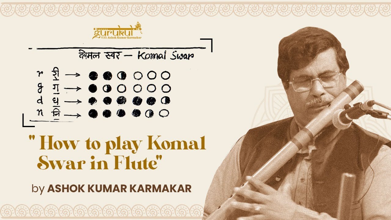 How to play Komal Swar in Flute - C Scale