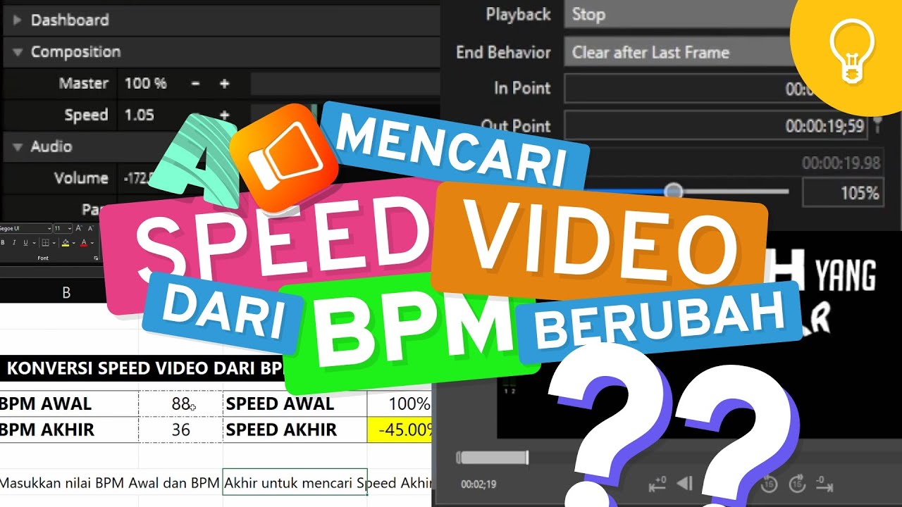 Ini Caranya! Mencari Speed Video dari BPM yang berubah