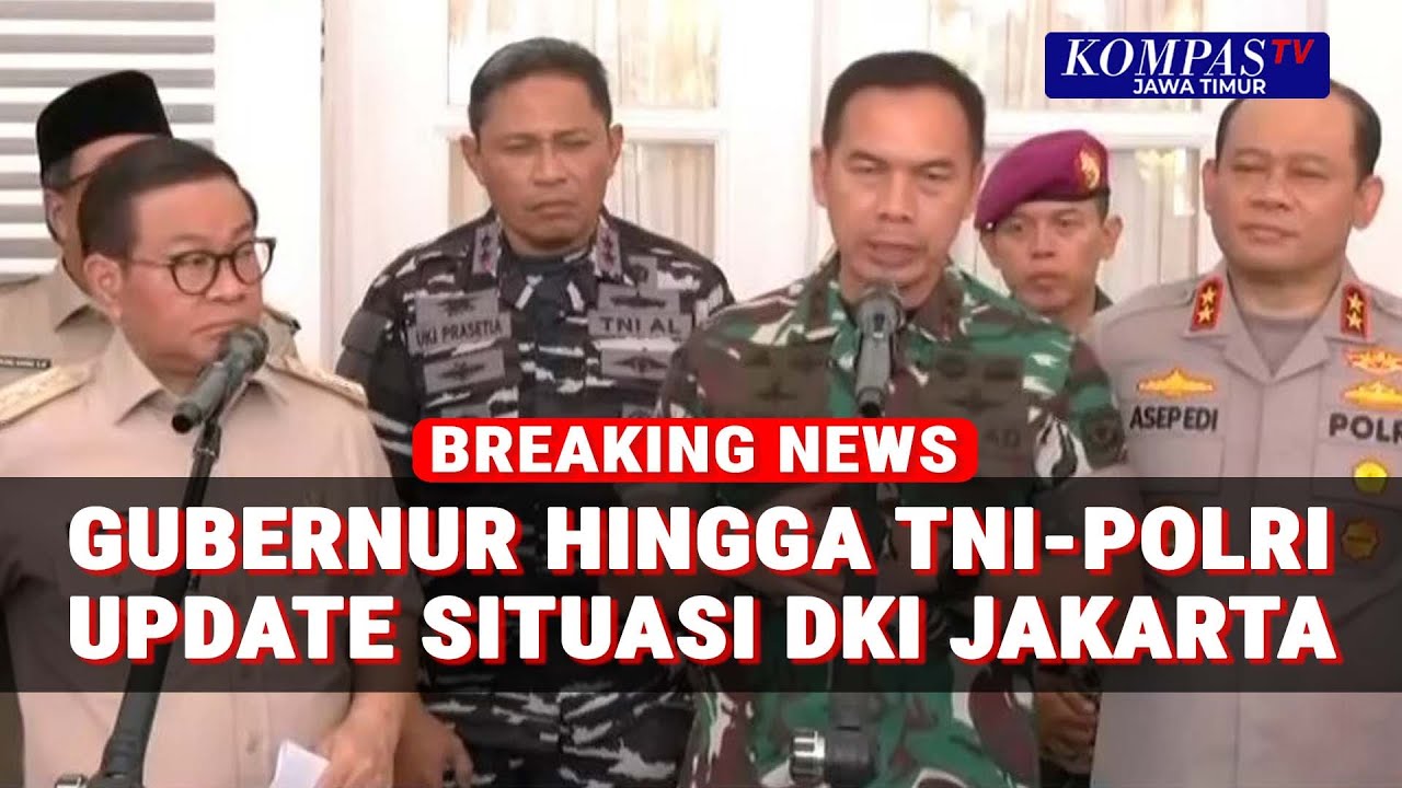[FULL] Keterangan Gubernur Pramono, TNI-Polri Soal Perkembangan Terkini DKI Jakarta!