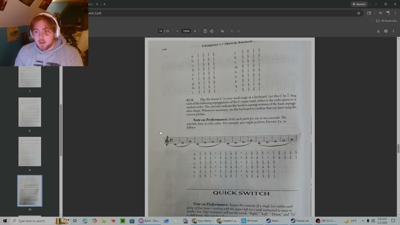 Ear Training Pages 6 & 10 (02-02-2026)