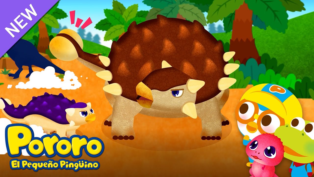 Anquilosaurio | Canción Los Dinosaurios por Pororo Español | Canciones Infantiles Dinosaurios