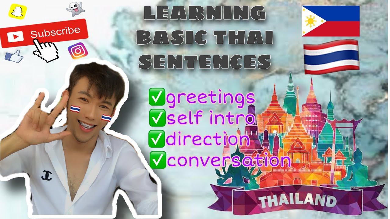 LEARNING BASIC THAI SENTENCES | *Simple and Easy* By KhruJaejae🇵🇭