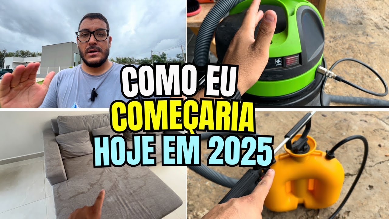 MELHOR FORMA | COMO EU COMEÇARIA NO RAMO DE LIMPEZA DE ESTOFADOS HOJE EM 2025! Tiago Martins