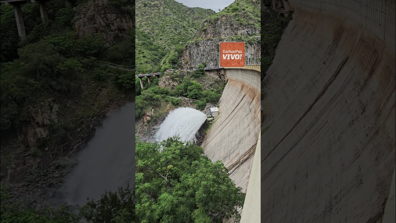 Abrieron una compuerta del Dique San Roque y apareció "la cola de la novia"