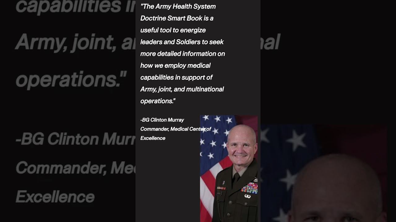 Update: MEDCoE PAM 4-02 Link in description. 