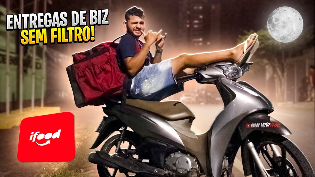 ENTREGAS DO IFOOD DE BIZ 125 SEM FILTRO