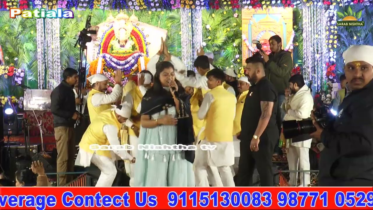 Shweta Agrawal के भजनों पर झूम उठा पटियाला सब झूमो नाचो वो आने वाला है | sarab Nishtha tv .