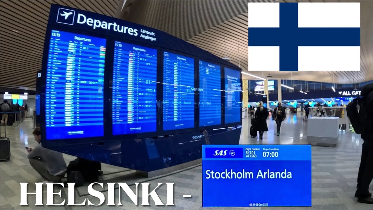 Flying from Finland to Sweden / Helsinki - Stockholm 