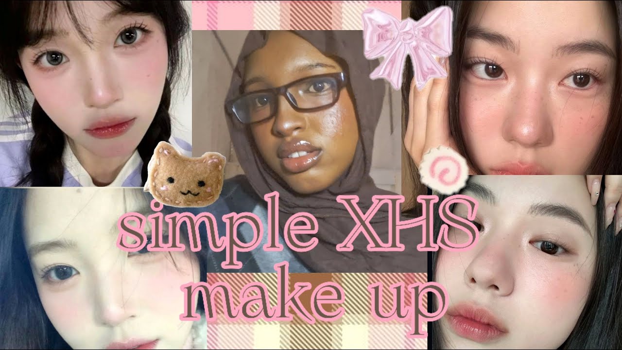 simple XHS makeup on TEXTURED SKIN