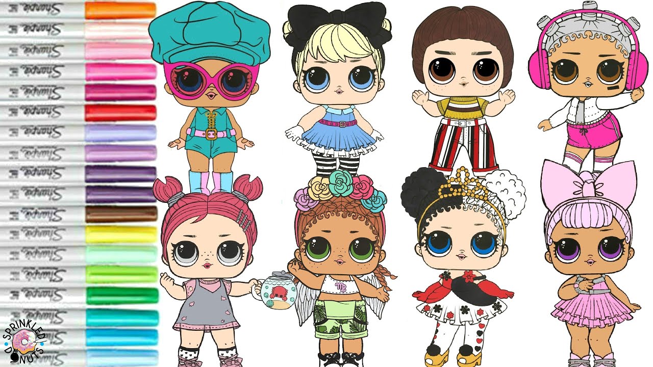 LOL Surprise Coloring Book Compilation Beats Curious QT Heartbreaker Pearl QT Agent Earthly Claws