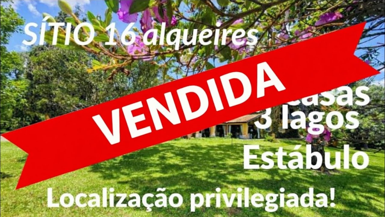 #327# SÍTIO À VENDA | 16 ALQUEIRES | 4 CASAS | 3 LAGOS | ESTRUTURA COMPLETA PARA CRIAÇÃO