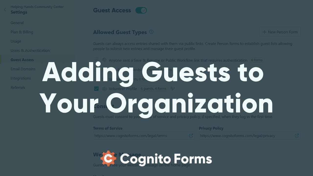 Adding Guests to Your Organization