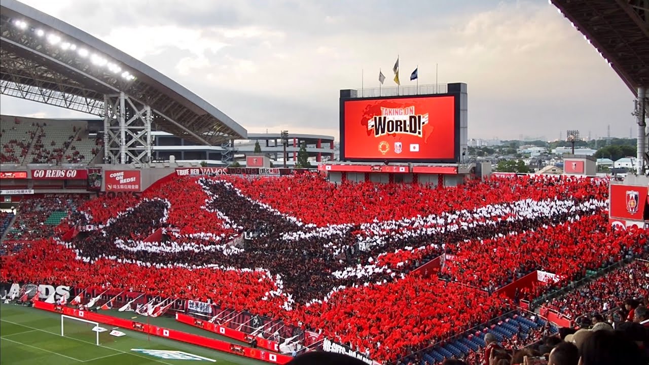 さぁ行くぞアメリカ！二段階のビジュアルサポートでチームを世界に送り出す浦和ゴール裏2025年6月1日(日) J1 浦和レッズ vs 横浜FC @ 埼玉スタジアム2002