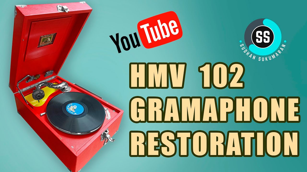 ANTIQUE GRAMAPHONE HMV 102 RESTORATION | THORENS