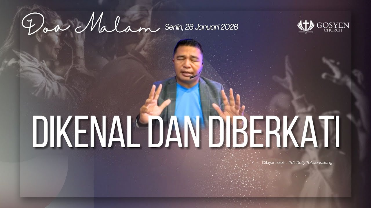DOA MALAM | MEZBAH KELUARGA | GSKI GOSYEN | 26 Januari 2026 | 21.00 Wita