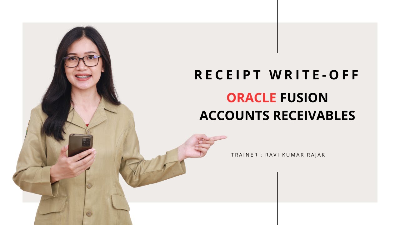 Receipt Write Off in Oracle Fusion