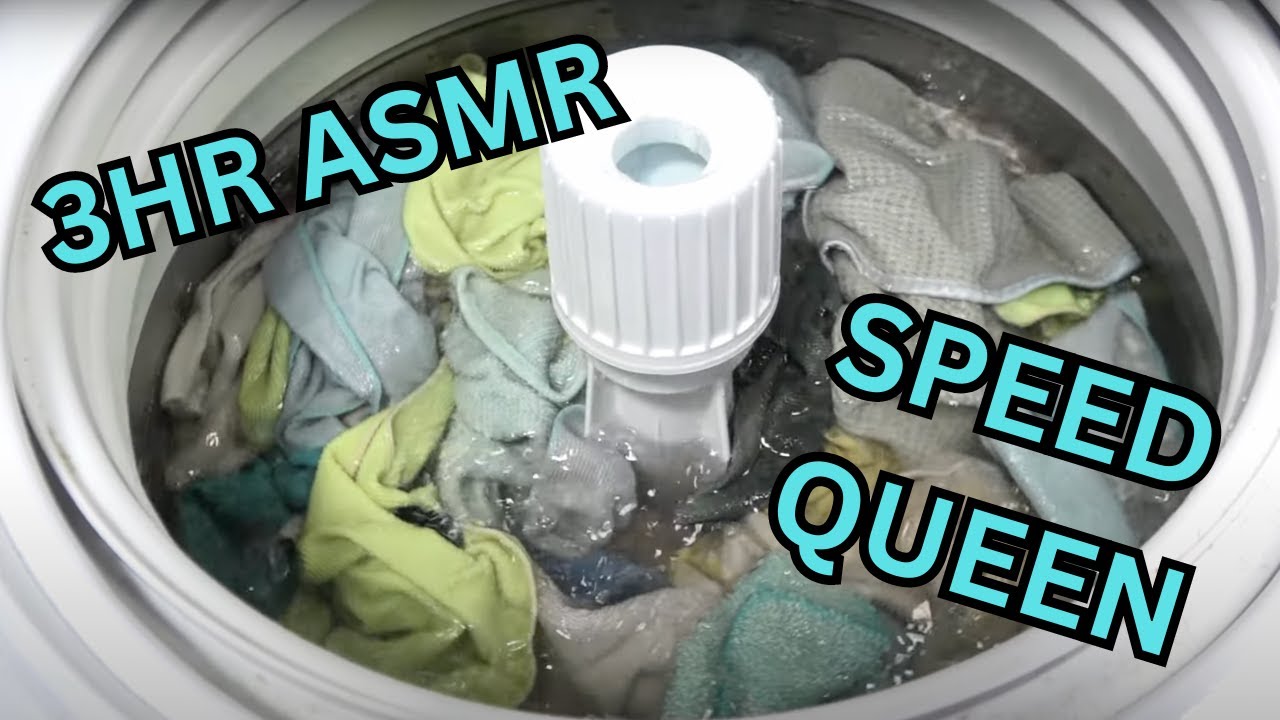 3 Hr Calming ASMR Washing Machine Speed Queen TR7003WN