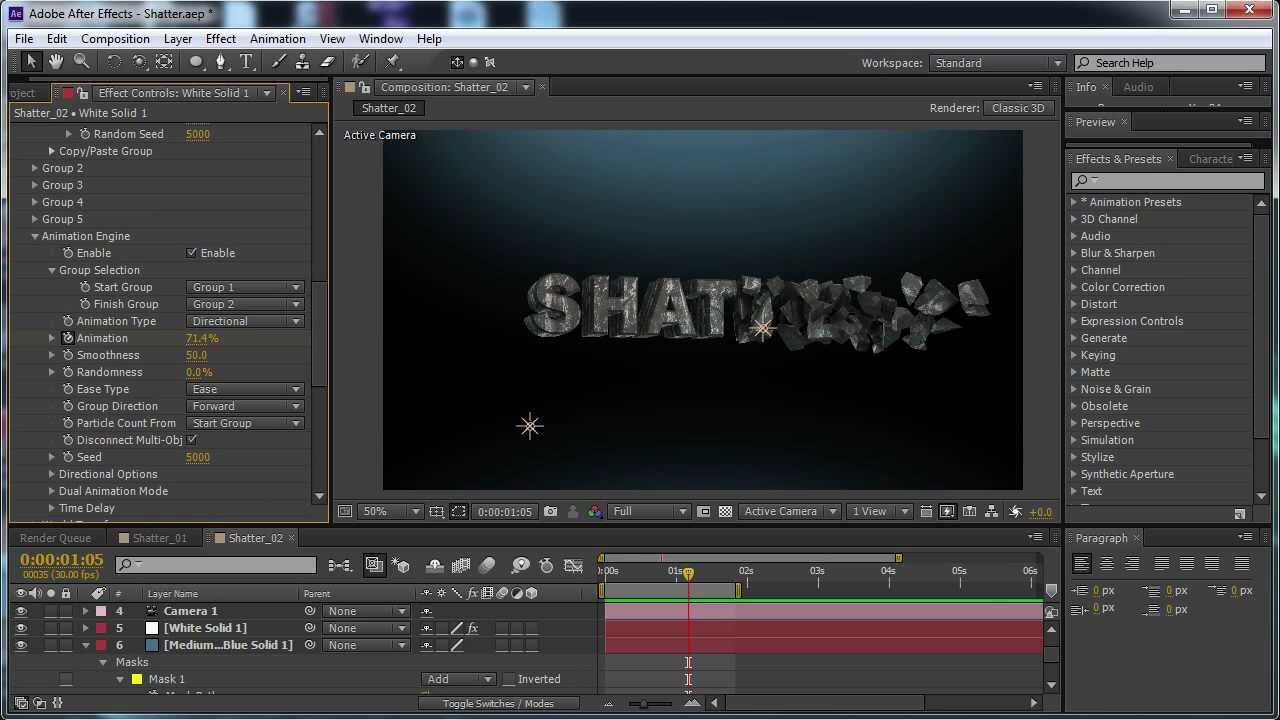 Shattering Objects in Element 3D with C4D
