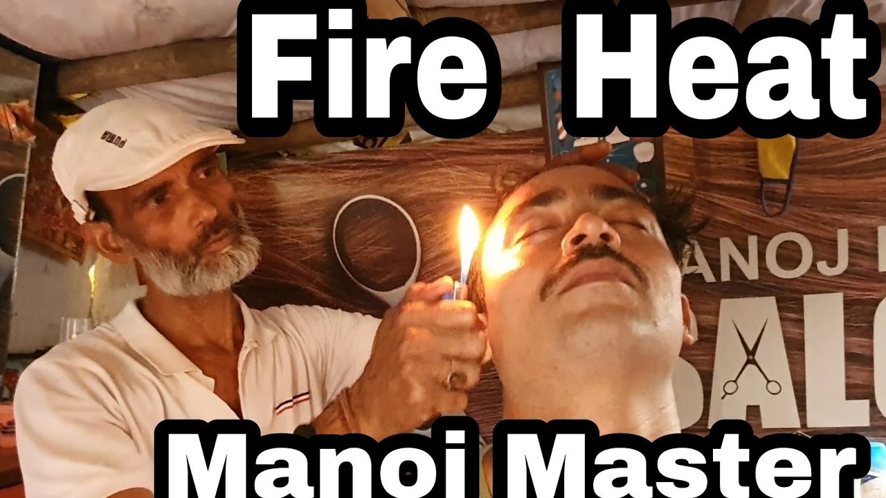 Sleeping head massage, Fire heat forehead massage with tapping sound by Manoj Master//asmr