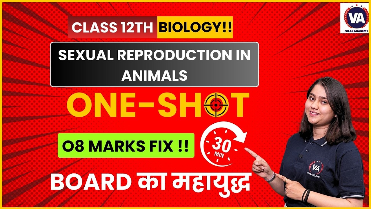 Sexual Reproduction In Animals | Biology 12th State Board | by Vilas Academy