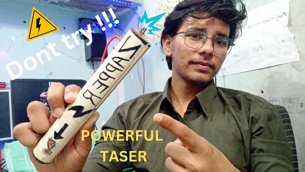 I made a crazy powerful TASER | complete diy | dont try yourself !!