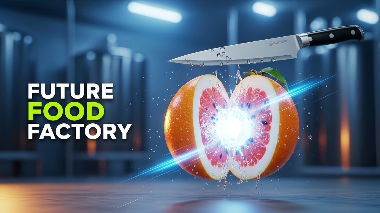 Inside a Futuristic Food Factory: Transparent Fruits Made by AI 🤯 | Satisfying Processing