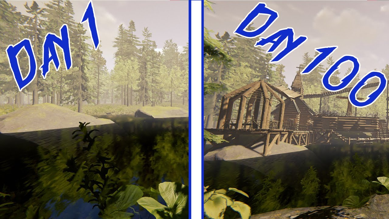 100 days in The Forest