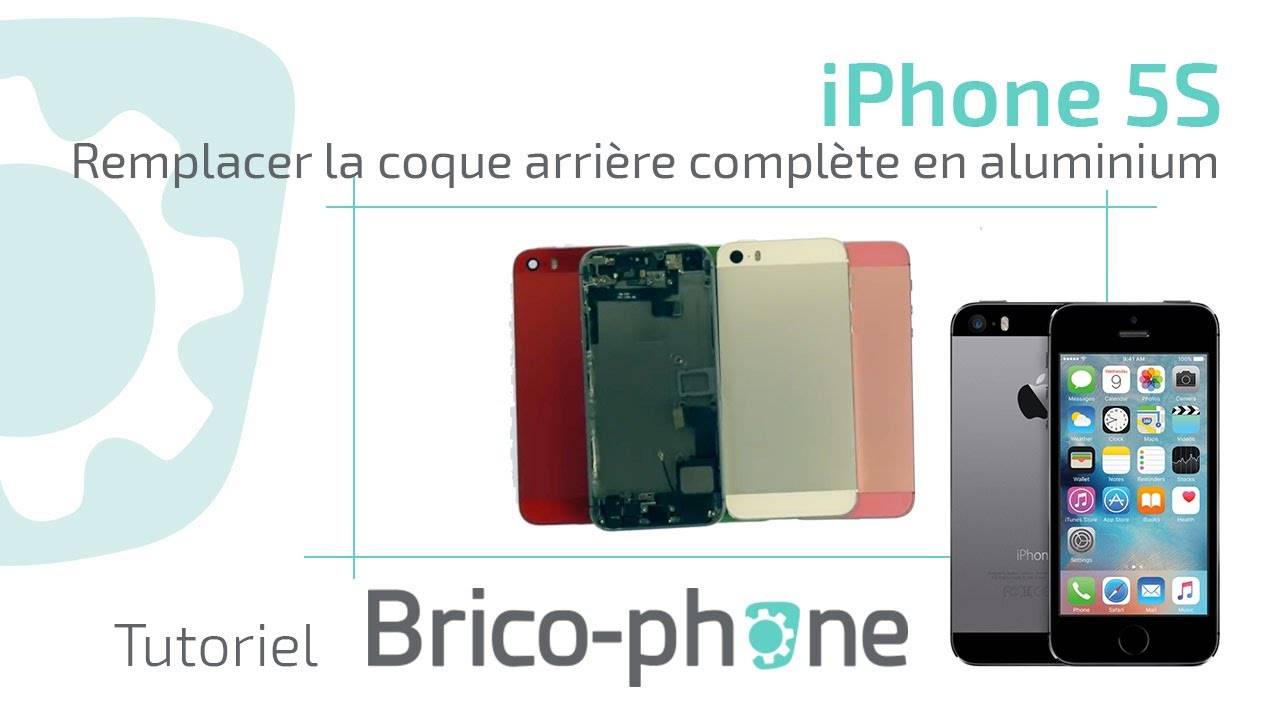 Tuto iPhone 5S : changer la coque arrière complète en aluminium Démontage + remontage HD