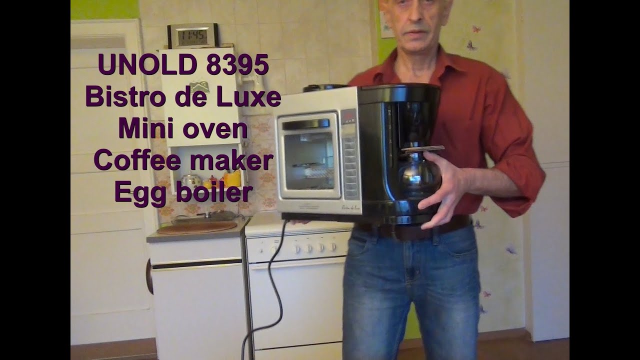Unold 8395, Bistro de Luxe , Mini  oven+Coffee maker+Egg boiler