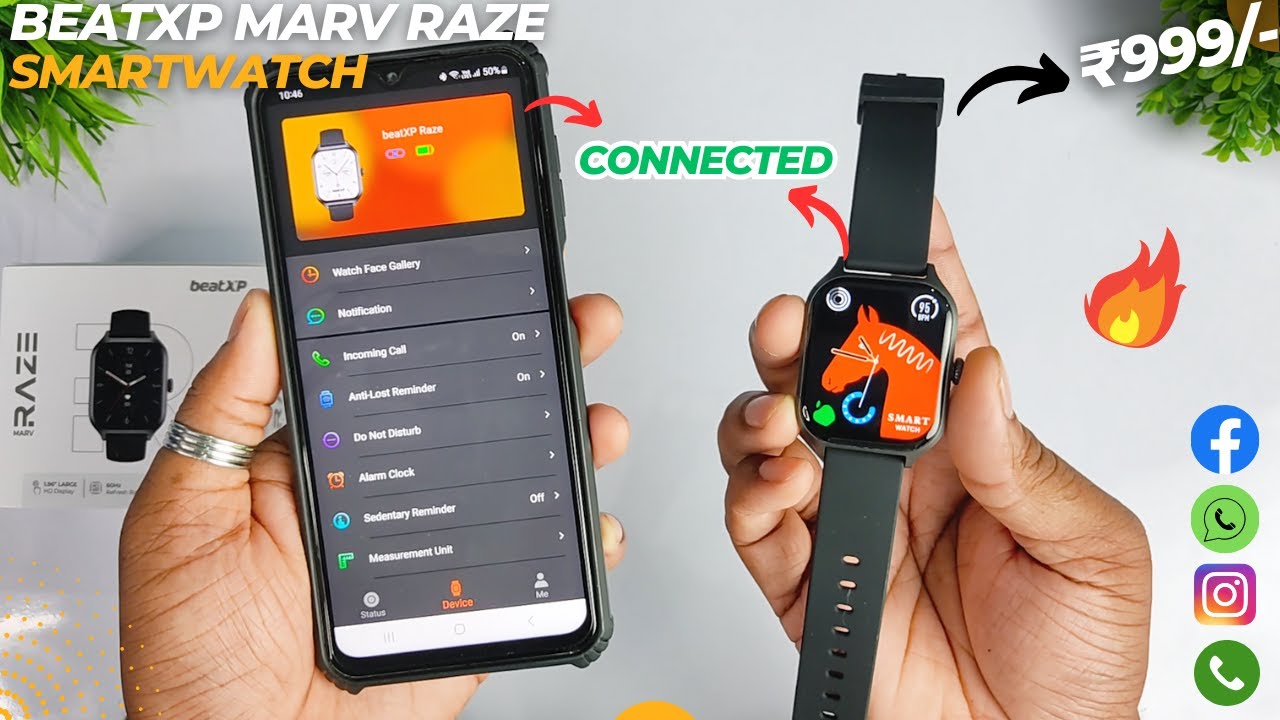 How To Connect beatXP Marv Raze Smartwatch With Phone? beatXP Trak App 💯🔥