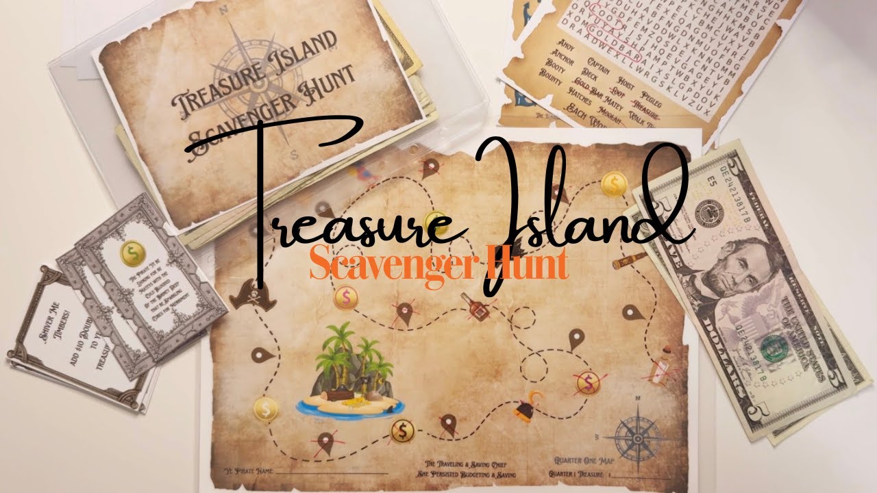 Cash Stuffing | Treasure Island Scavenger Hunt Ep.2