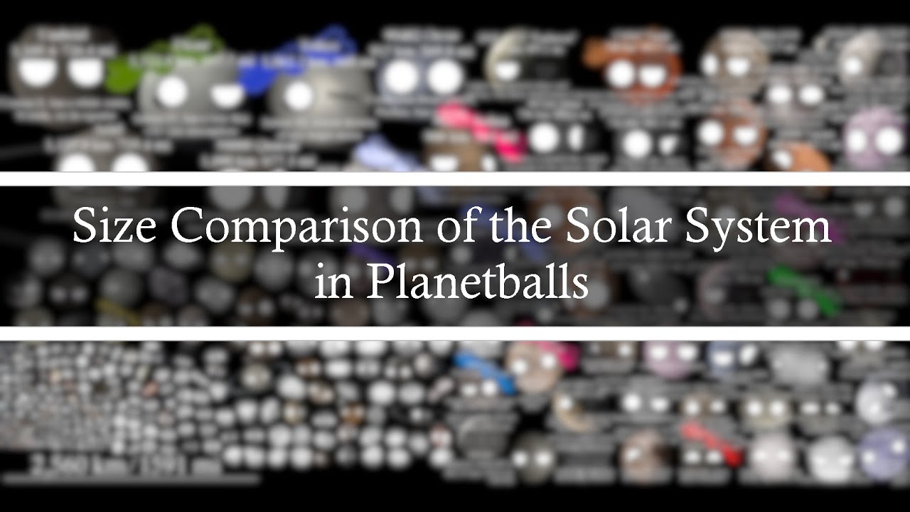 Size Comparison of the Solar System | Planetballs