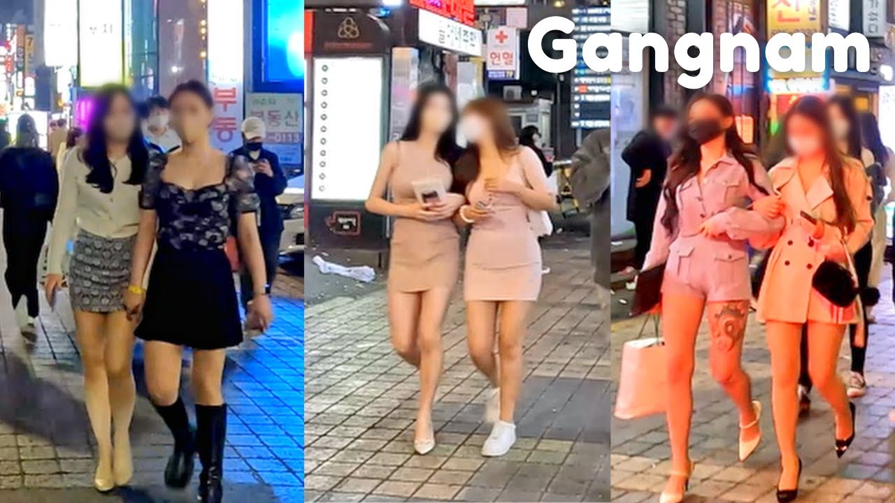 Gangnam Club Street Night Walk - Seoul Night Street Vlog South Korea 서울 강남 클럽 밤거리 산책 브이로그