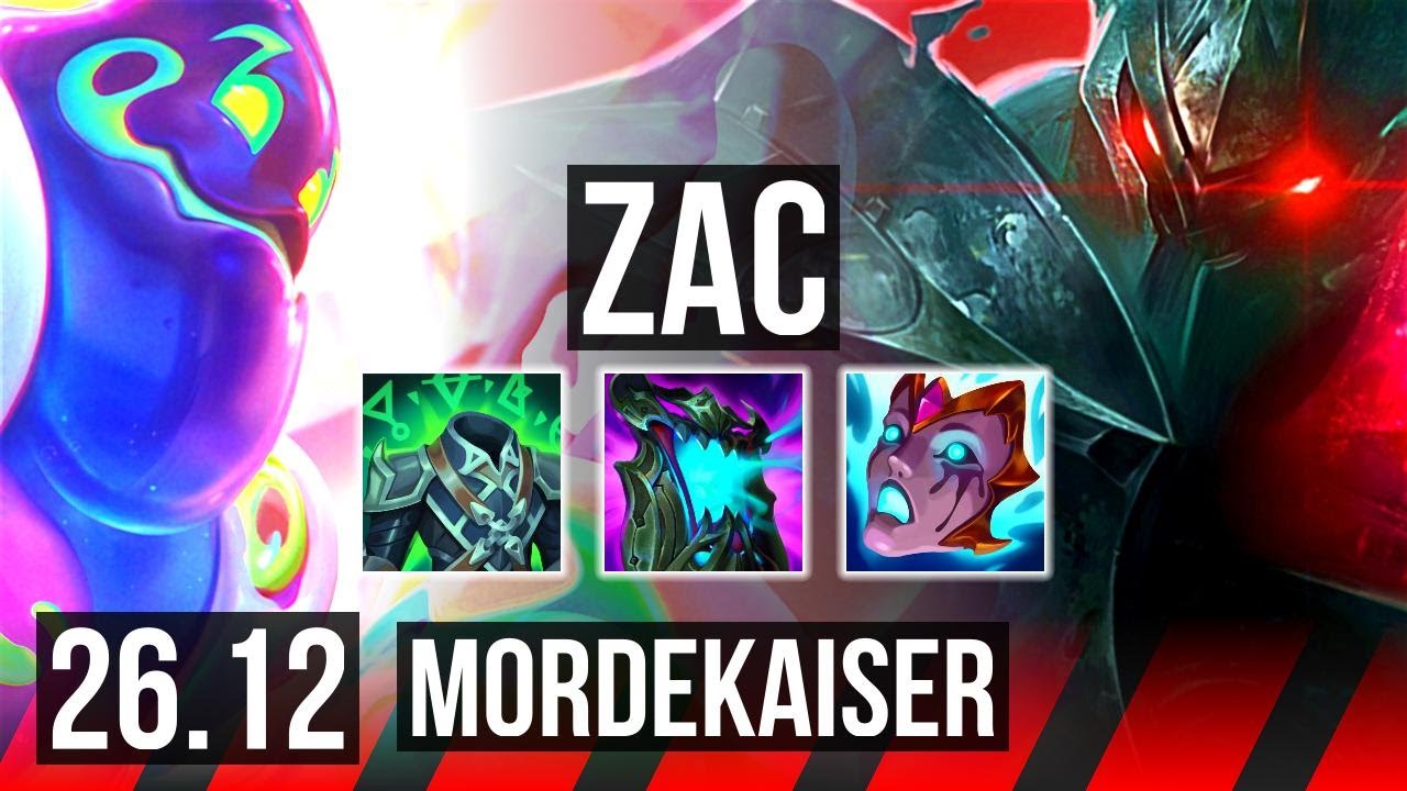 ZAC vs MORDEKAISER (TOP) | 35K damage | NA Master | 26.12