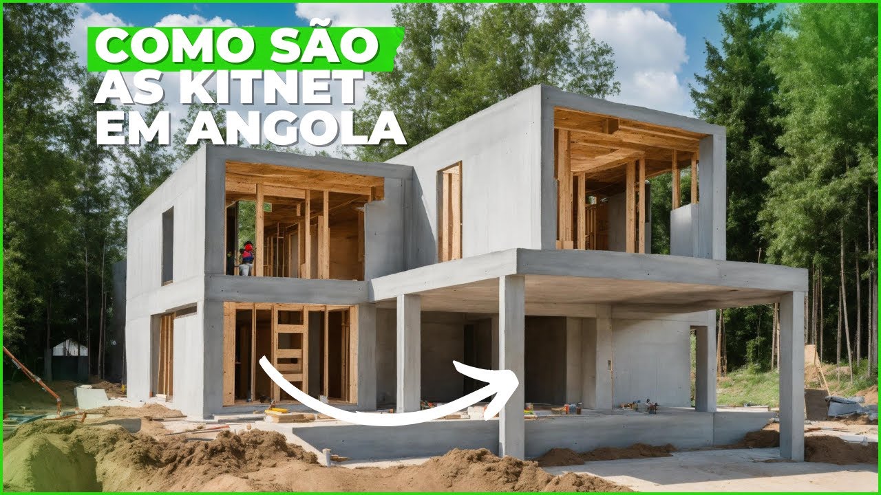 COMO SÃO AS KITNET EM ANGOLA - CASA DE ALUGUER EM CONSTRUÇÃO