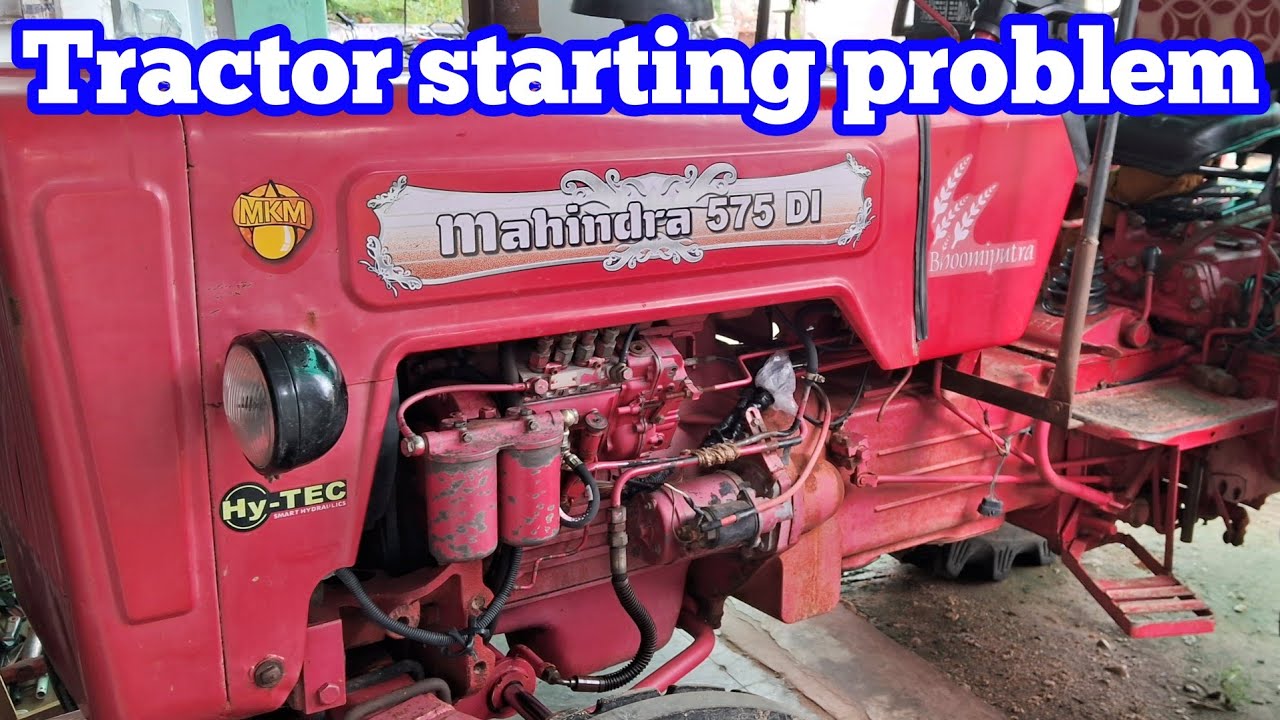 Mahindra 575 tractor starting problem ko kaise theek karen/Tractor starting issue #starting 