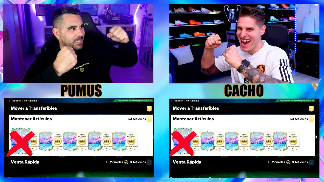ÉPICA BATALLA DE PLAYER PICKS VS CACHO FUTURE STARS 2 Y DESCARTE SOBDE DE 600K !!!