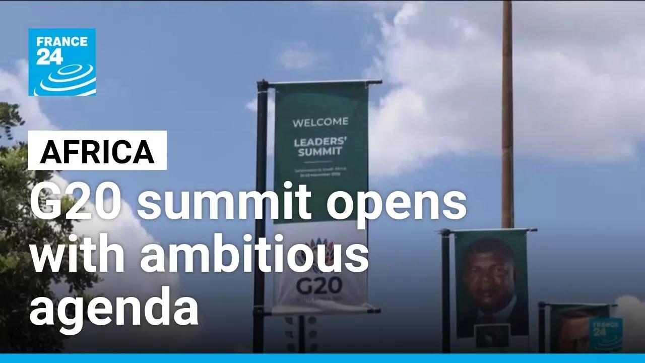 Africa's first G20 summit opens with an ambitious agenda and a US boycott &bull; FRANCE 24 English