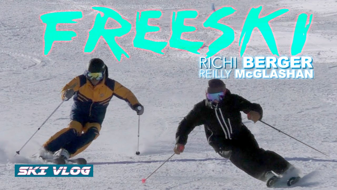 Richi Berger and Reilly McGlashan Freeski day 2 ski vlog 2021