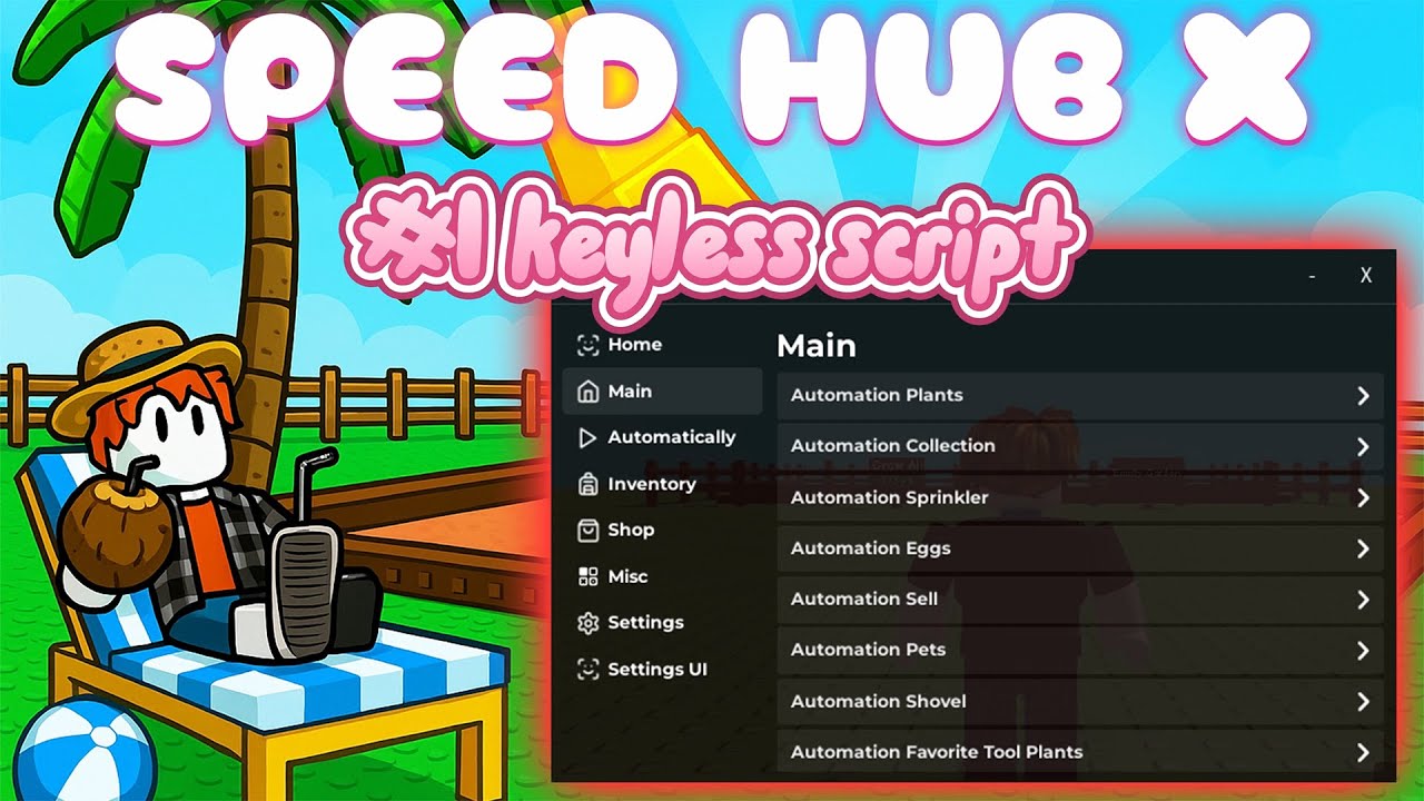 [ NEW ]Grow a Garden🍏☀️🏖Script  - Speed Hub X | Auto Summer Event, Auto Farm (PC & Mobile)