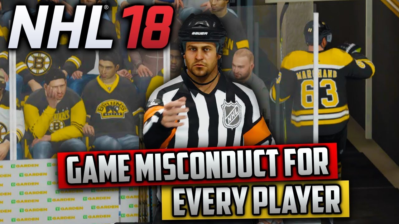 Is It Possible For Every Player to Get a Game Misconduct? (NHL 18 Challenge)