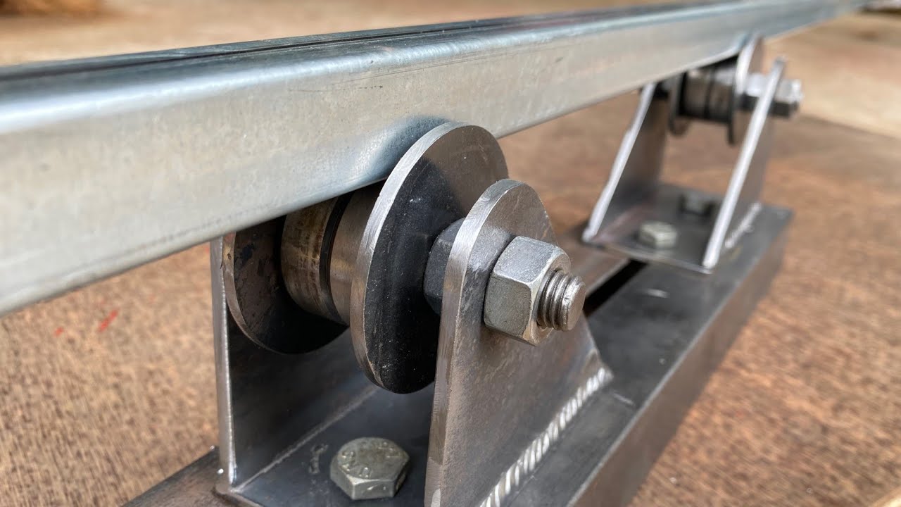 ROLL PIPA  BUATAN !! ide cerdas tukang las membuat alat roll pipa hollow yang harus anda buat!