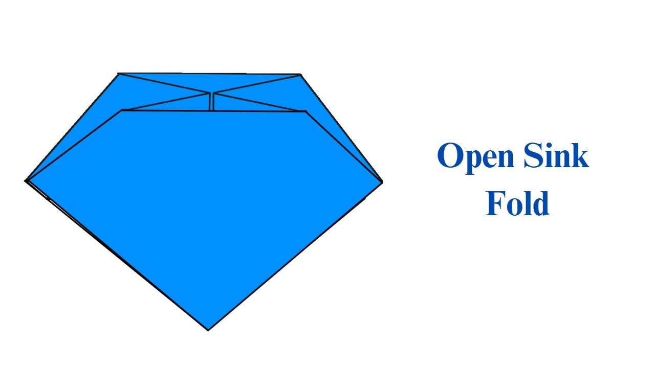 Open Sink Fold Origami Sink Folding Instruction