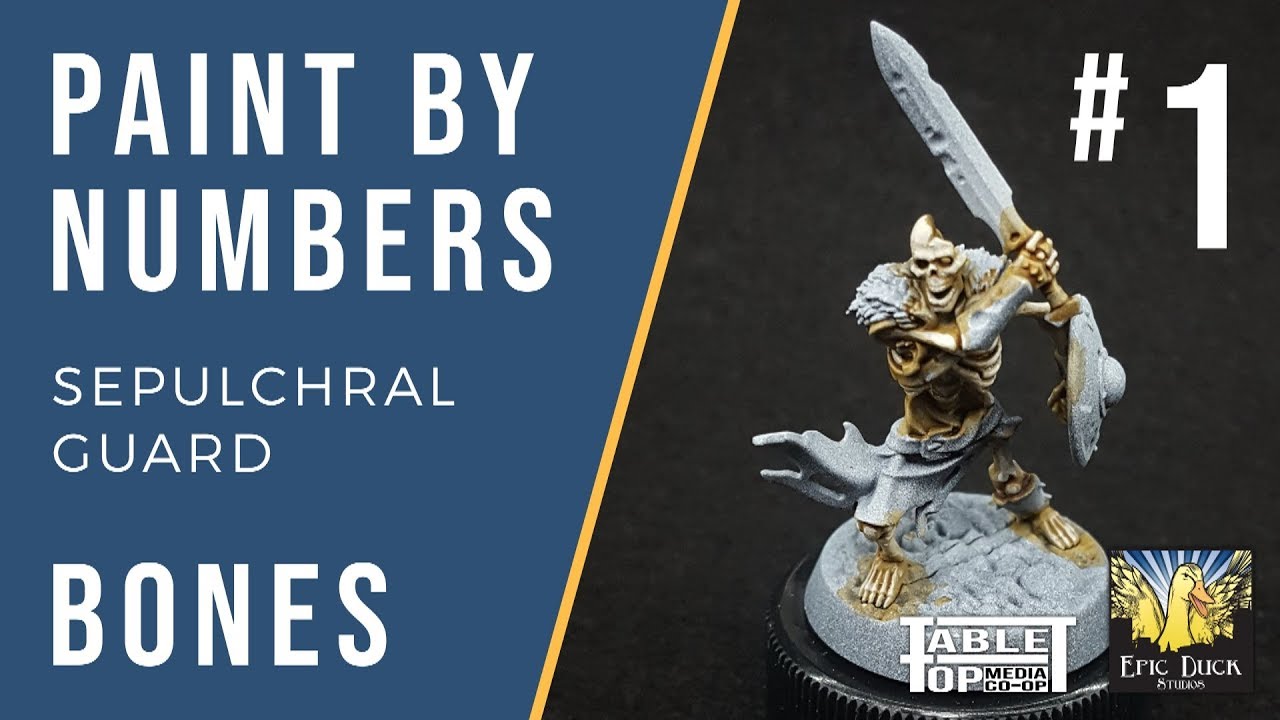 Sepulchral Guard Paint Guide - Bones! Paint by Numbers #1