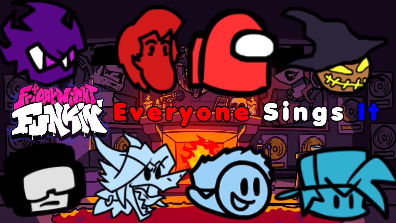 FNF Psychic But Everyone Sings It 🎵 (Vs Mind Games)