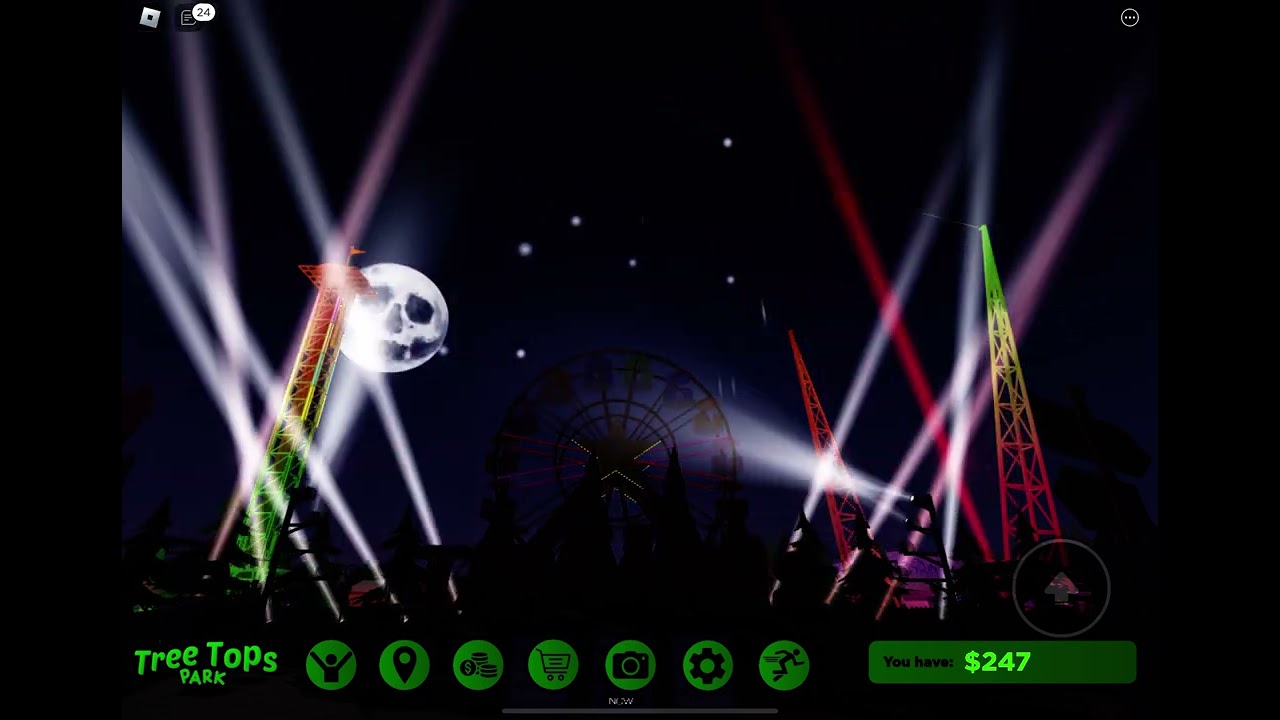 Tree Tops Theme park H￼Halloween park event fireworks show