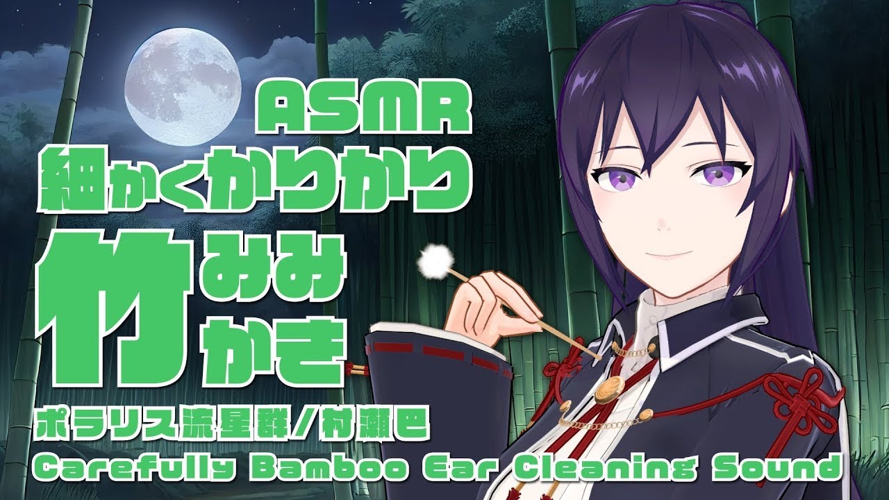 【ASMR/睡眠導入】細かくかりかり竹耳かき/Bamboo Ear Pick Ear Cleaning#169【村瀬巴/Binaural】
